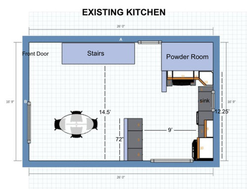 Help With Kitchen Layout Maximum, What Is The Minimum Space Between Kitchen Island And Counter