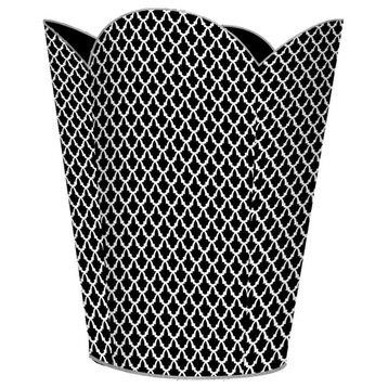 Ava Black Wastepaper Basket