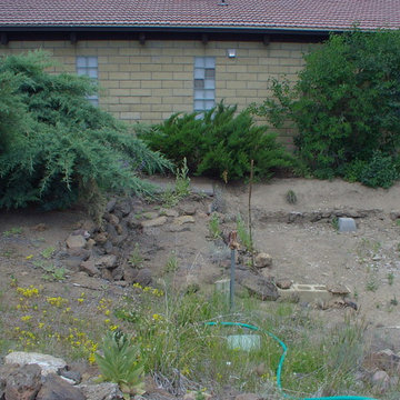 Sunken Patio: Before