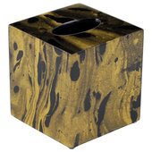 Black Lacquer Shell Tissue Box Cover