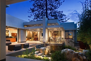 Example of a trendy home design design in San Diego