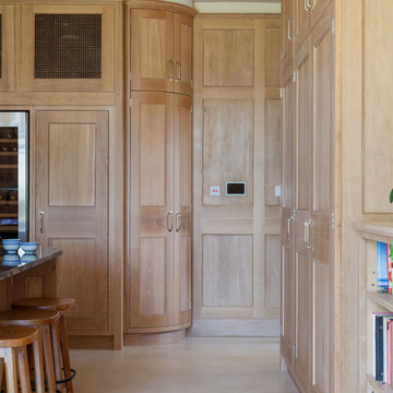 Oak-panelled restoration in 18th Century manor.