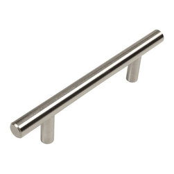 Cosmas - Cosmas 305-96SN Satin Nickel 3-3/4&rdquo; CTC (96mm) Euro Bar Pull [10-PACK] - Cabinet And Drawer Handle Pulls