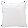 Mina Victory Dallas Antler Piecework Pillow, Chocolate, 20"x20"
