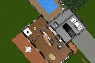 3D Floor plan - Country Estate