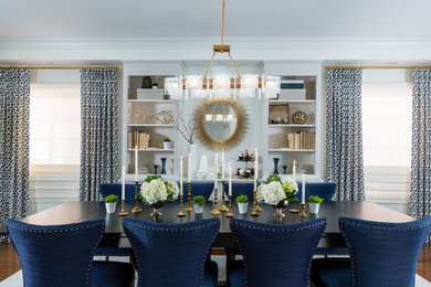Transitional dining room photo in Toronto