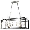 Leighton PW Linear Pendant in Pewter with Black