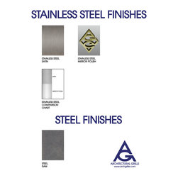 STAINLESS STEEL & STEEL FINISHES - Products