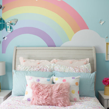 Little Girls Rainbow Bedroom