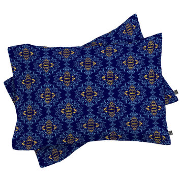 Deny Designs Belle13 Royal Damask Pattern Pillow Shams, Queen