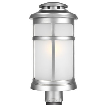 Feiss Newport 1-Light Post Lantern OL14307PBS, Painted Brushed Steel