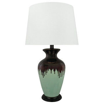 Aspen Creative 40221-11 26-1/2" High Glazed Ceramic Table Lamp