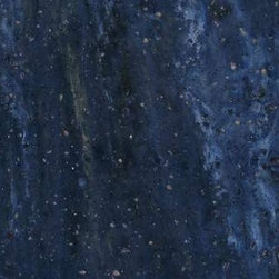 Corian&reg; Elderberry has white clouds with gold speckles, swirling in dark blue. - Products