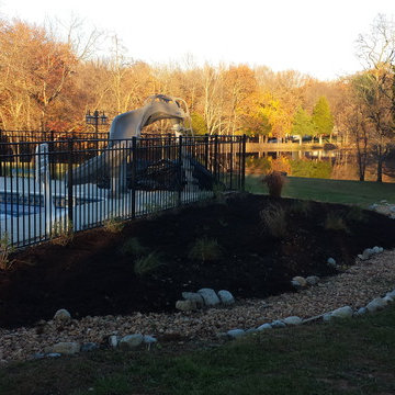 Drainage Ditch w/Flower bed