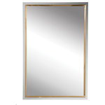Uttermost - Uttermost 09652 Locke - 30 inch Vanity Mirror - Contemporary In Style, This Simple Vanity Mirror SLocke 30 inch Vanity Two Tone Polished Ch *UL Approved: YES Energy Star Qualified: n/a ADA Certified: n/a  *Number of Lights:   *Bulb Included:No *Bulb Type:No *Finish Type:Two Tone Polished Chrome/Polished Gold