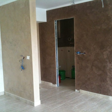 Family flat on a Croatian seaside-Venetian plastering