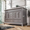 Eviva Elite 48 Grey Double Sink Bathroom Vanity