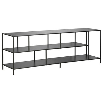 Winthrop Rectangular TV Stand with Metal Shelves for TV's up to 80 in...