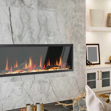 Litedeer Homes Electric Fireplaces 55-in Built-in Smart Electric Fireplace