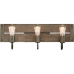Nuvo Lighting - Nuvo Lighting Winchester - 3 Light Bath Vanity, Bronze Finish - Winchester; 3 Light; Vanity; Bronze/Aged Wood FiniWinchester 3 Light B BronzeUL: Suitable for damp locations Energy Star Qualified: n/a ADA Certified: n/a  *Number of Lights: Lamp: 3-*Wattage:60w ST19 Medium Base bulb(s) *Bulb Included:Yes *Bulb Type:ST19 Medium Base *Finish Type:Bronze