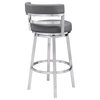 Madrid Swivel Stool, Gray, 26"