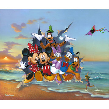 Disney Fine Art Mickey and the Gang's Grand Entrance by Jim Warren