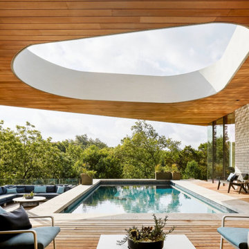 Custom Pool Construction in Sherman Oaks with Integrated Outdoor Living