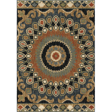 Palmetto Living by Orian Next Generation Indo China Area Rug, Multi, 7'10"x10'10