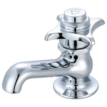Central Brass Self-Close Single Handle Basin Faucet