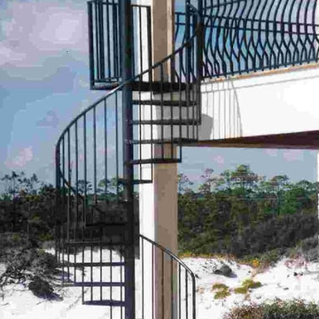 Exterior Iron Spiral Stairs Orange County