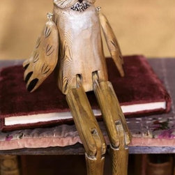 View Larger Whittled Woodland Shelf Sitter (Owl) - Bookends