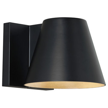 Bowman 4" Outdoor Wall Sconce, Black