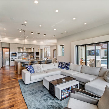 Contemporary overlooking Golf course