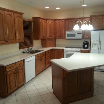 Kitchen Re-facing before & after pics