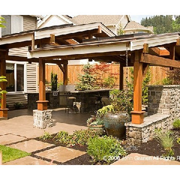 Great outdoor kitchens and entertaining areas
