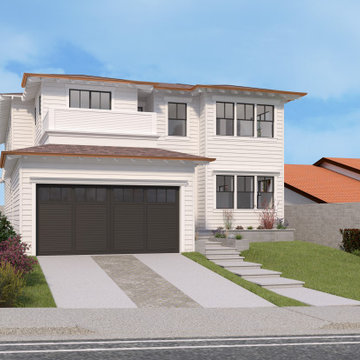Contemporary Home Design 3D Rendering