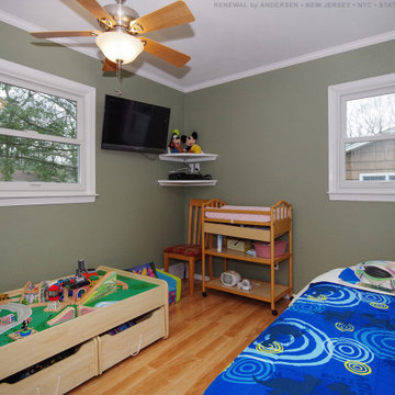 Cute Toddler's Bedroom with New White Windows - Renewal by Andersen NJ / NYC