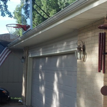 Michael J's Roof King Gold Basketball System on a 15x30 in Blue Springs, MO