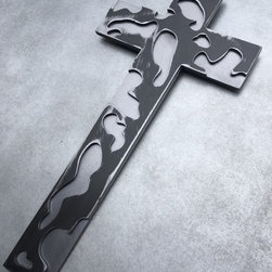 Metal artwork cross - Sculptures