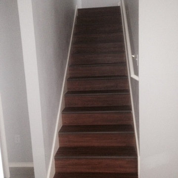 office, new flooring and ceiling fan