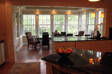 Transitional dining room photo in Charlotte