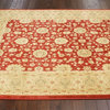 Traditional 5' 3"x7' 7" Red Machine Made Area Rug Persian Oriental Style