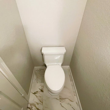 Powder room remodeling in Cypress