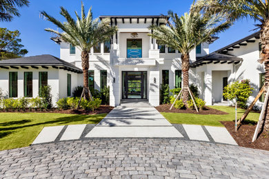 Trendy exterior home photo in Miami