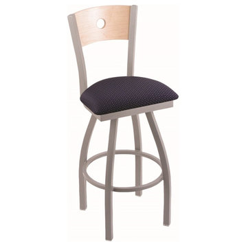 Holland Bar Stool, 830 Voltaire 36 Bar Stool, Anodized Nickel Finish