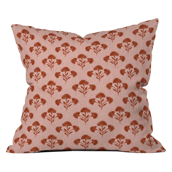 Deny Designs Schatzi Brown Suri Floral Cherry Outdoor Throw Pillow, 26