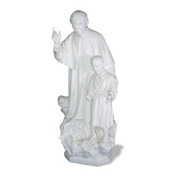 ResinStone - Don Bosco with Children Statue - Decorative Objects And Figurines