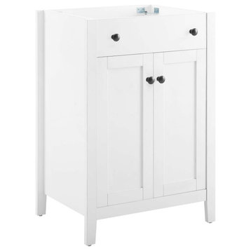 Nantucket 24" Bathroom Vanity Cabinet (Sink Basin Not Included), White
