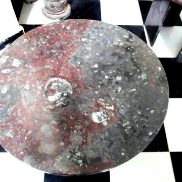 Fossil Marble Table Tops