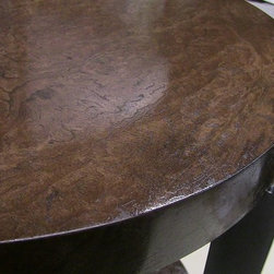 Burl Veneer Side Table - Side Tables And End Tables